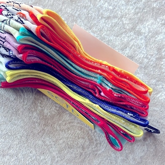 Brand New HUE 7-Pack Sock of the Day Colorful Cocktail Drink Liner Socks No Show - Picture 14 of 16